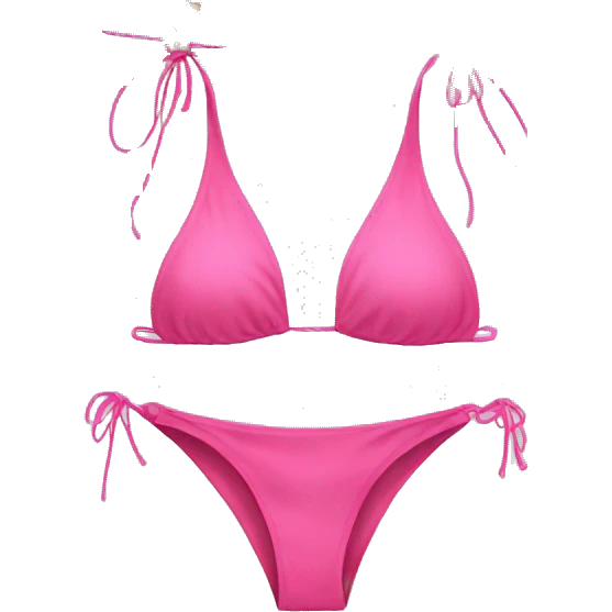 Pink string bikini emoji