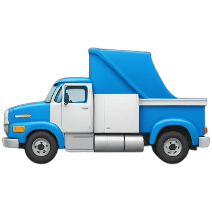 blue truck emoji