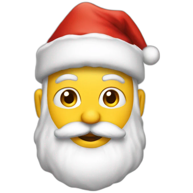 santa sunny emoji