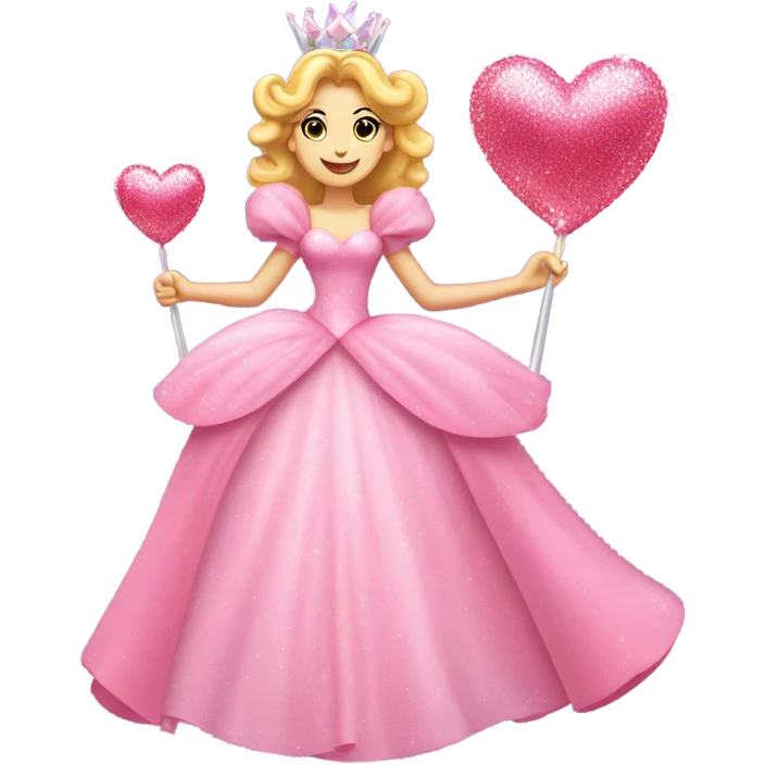 glinda the witch pink heart  emoji