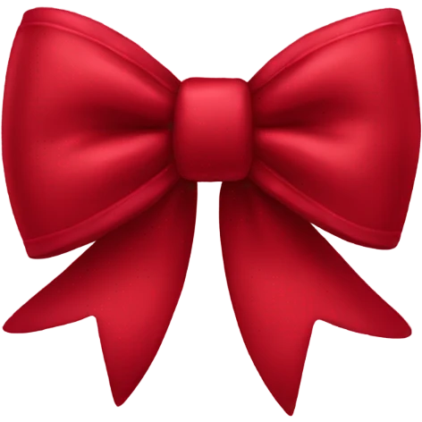 Red velvet bow  emoji