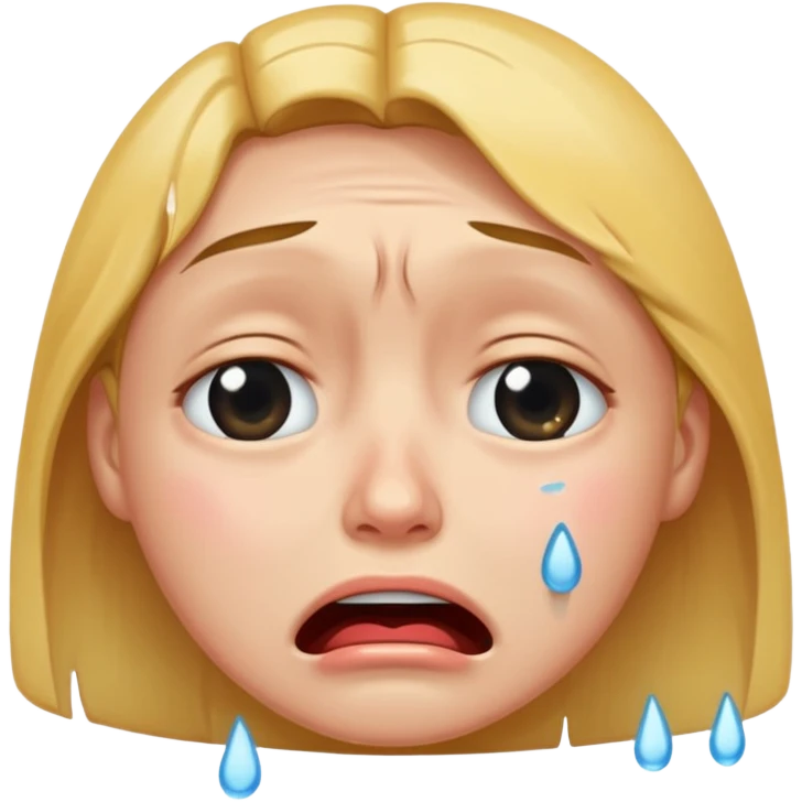 crying face emoji, expressive and clear emoji