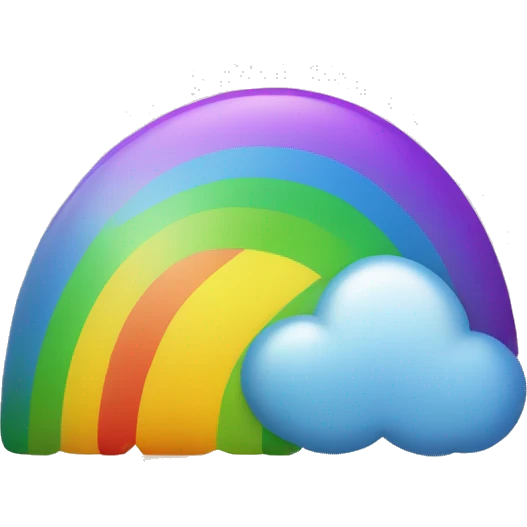 Emoji kotzt Regenbogen  emoji