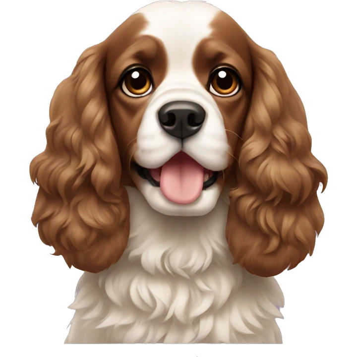spaniel with bows  emoji