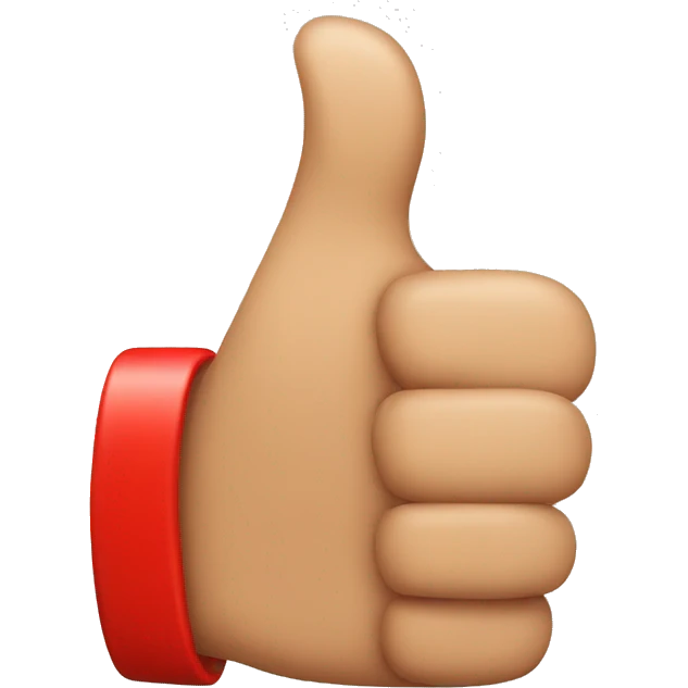 red thumbs up  emoji