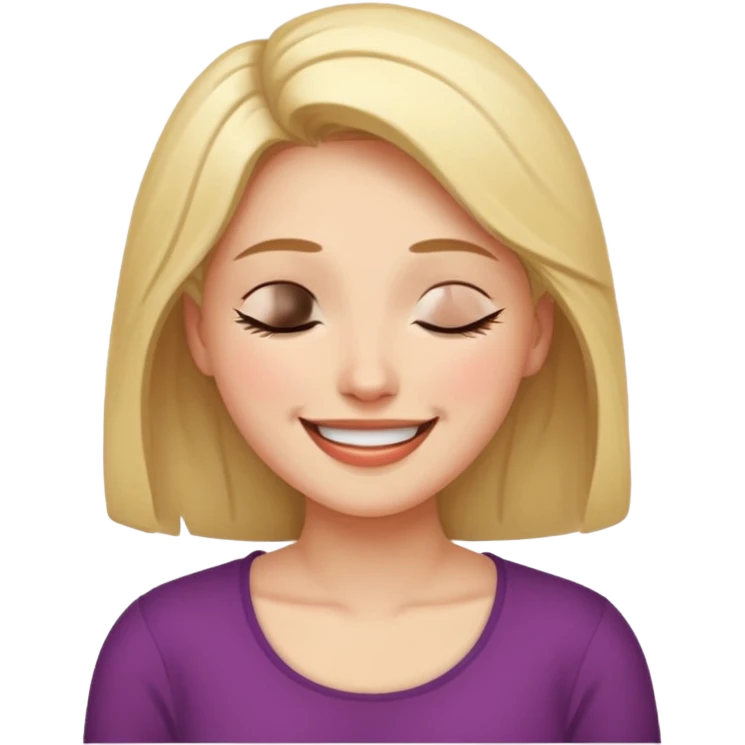 Pon a la mujer emoji con cara de placer emoji