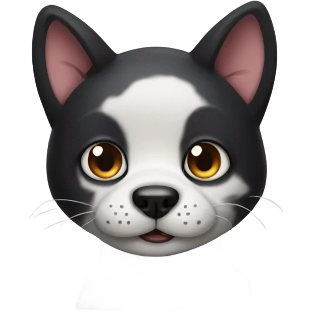 Cat Panda Shark Dog mixed together  emoji