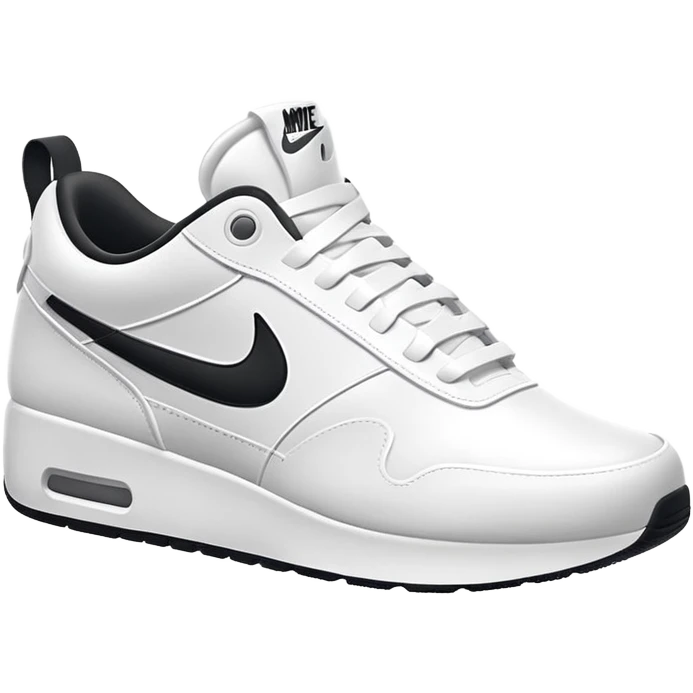3d style white nike sneakers emoji