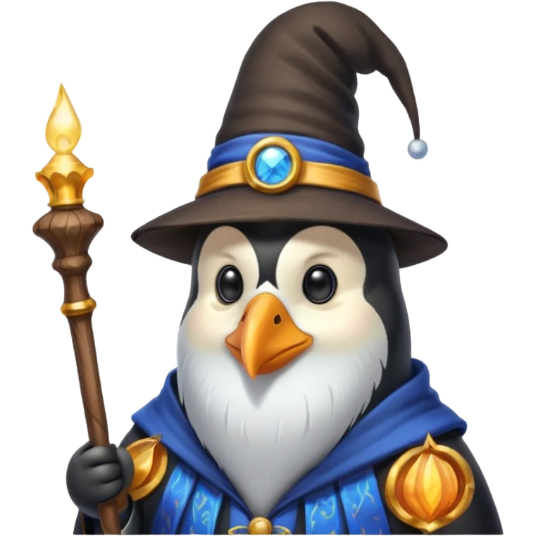 Penguin Wizard emoji