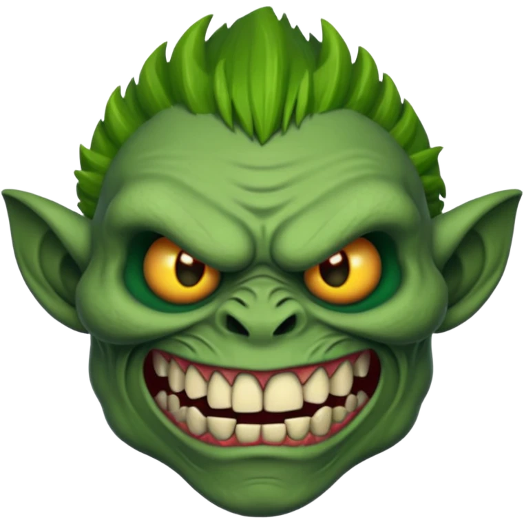 Skull face troll emoji