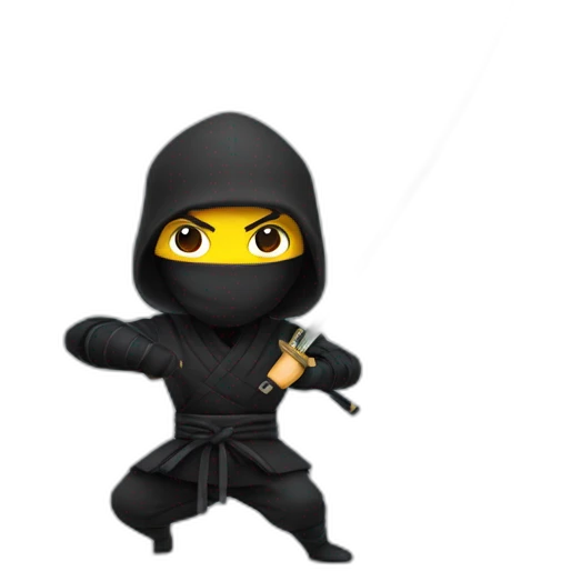 A ninja with a katana who is really dangerous  emoji