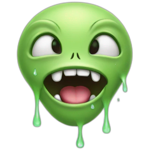 happy alien crying emoji