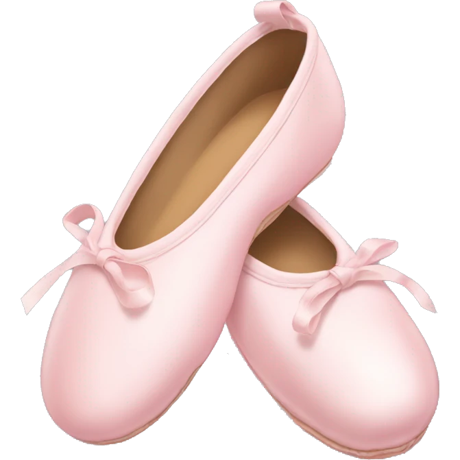 Pale pink ballet shoes emoji