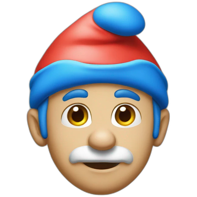 Papa Smurf emoji