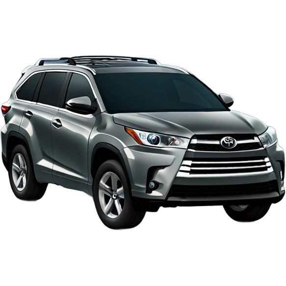 Driving home in my gray Toyota HYLANDER AT NIGHT emoji