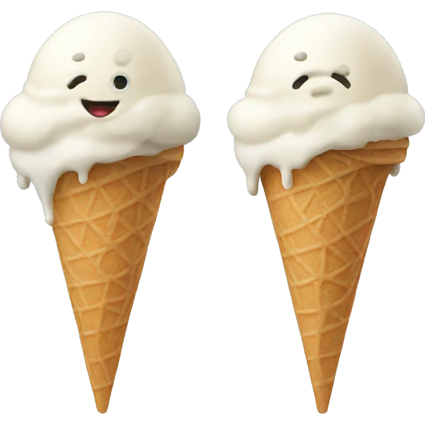 Ice cream with legs  emoji