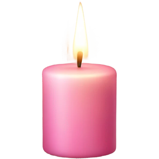 Aesthetic pink candle  emoji