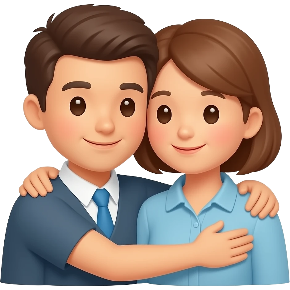 i want to make a dating app so give me a dating app logo about cuddling two people emoji
