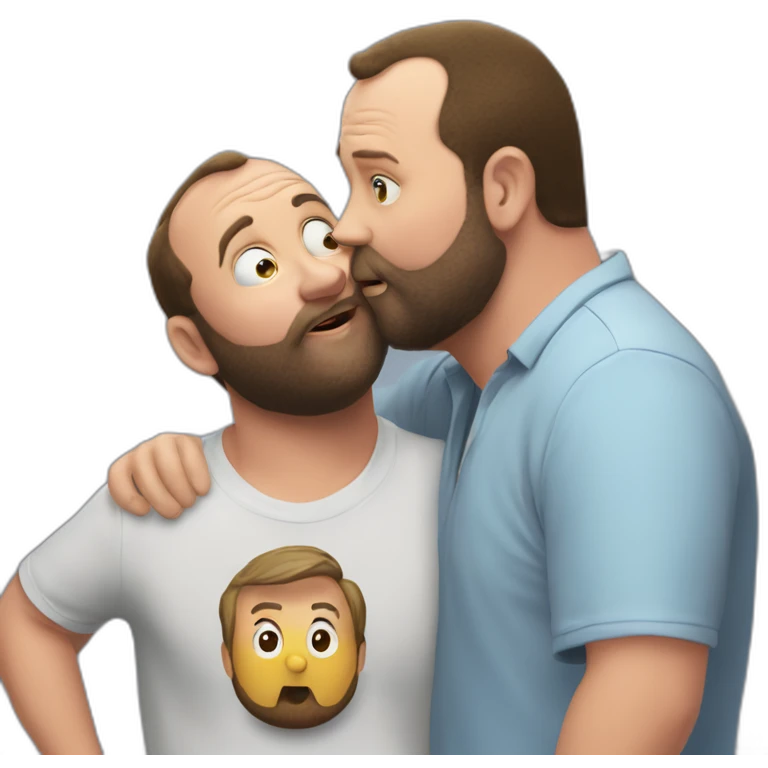 tom segura kissing bert kreischer emoji