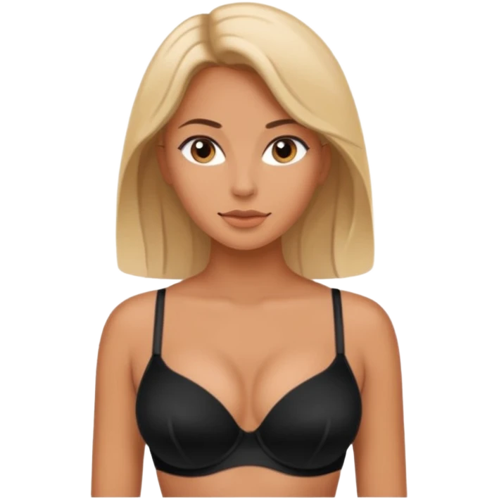 women in bra emoji