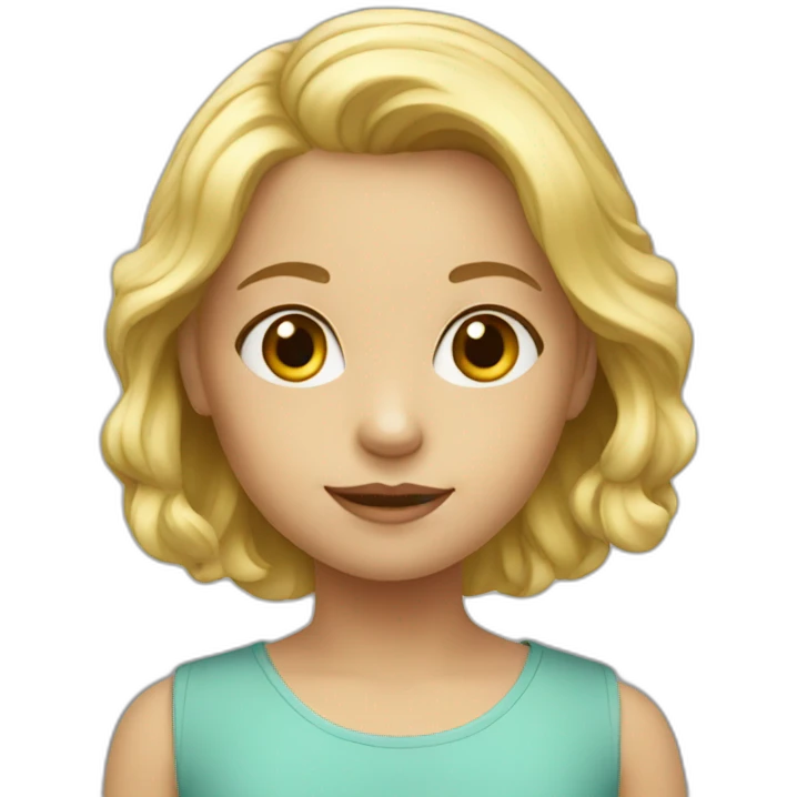 little blonde girl emoji