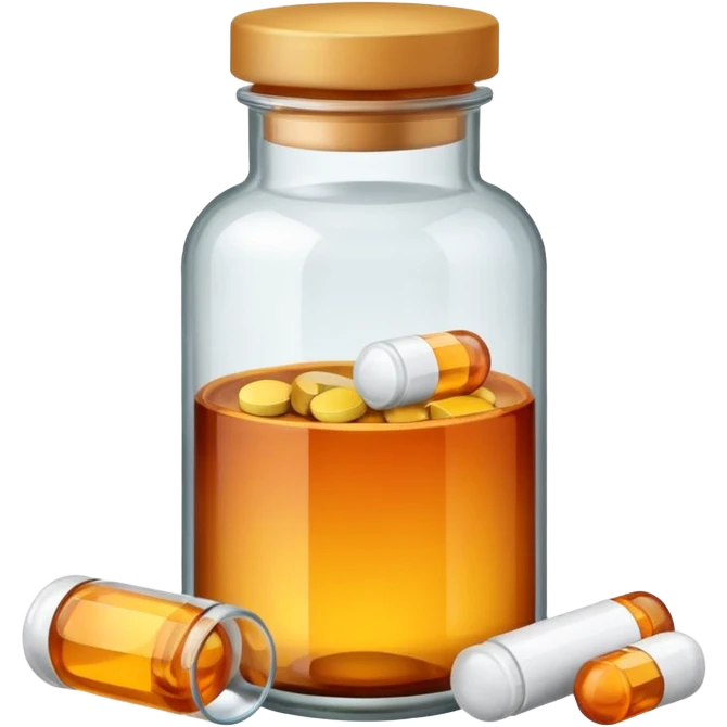 bottle medicine emoji