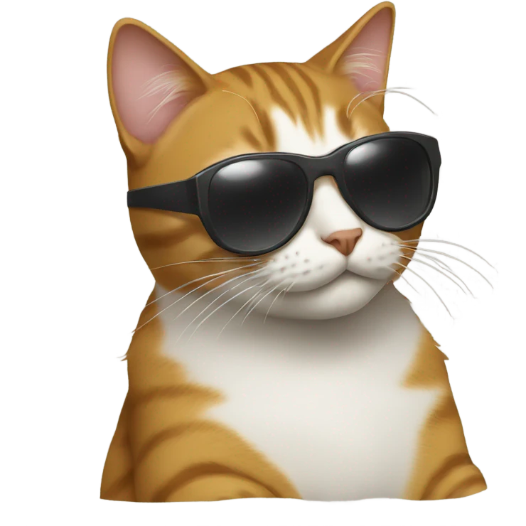 Cat with sunglasses emoji
