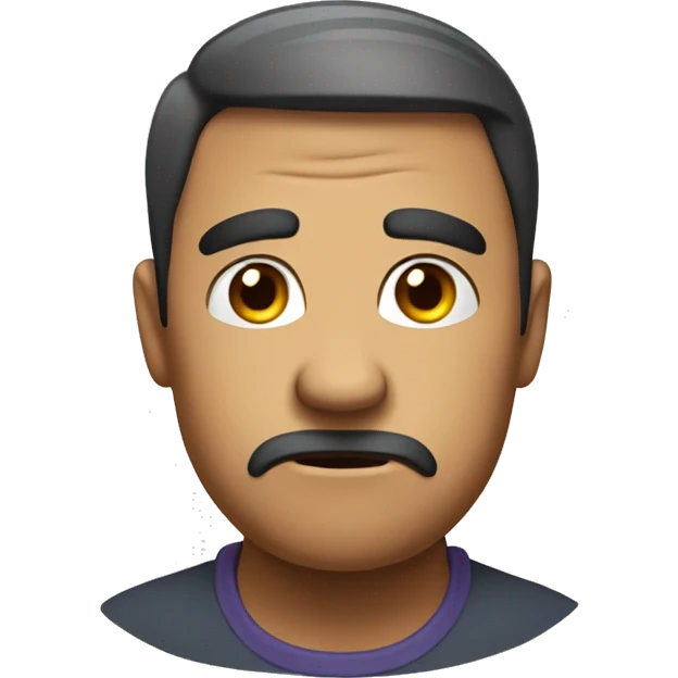 i would like to have an emoji of a face stressed out almost annoyed emoji