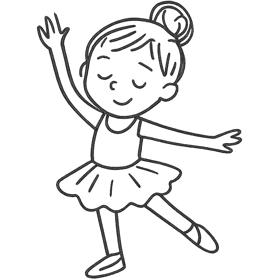 white baby girl dancer emoji