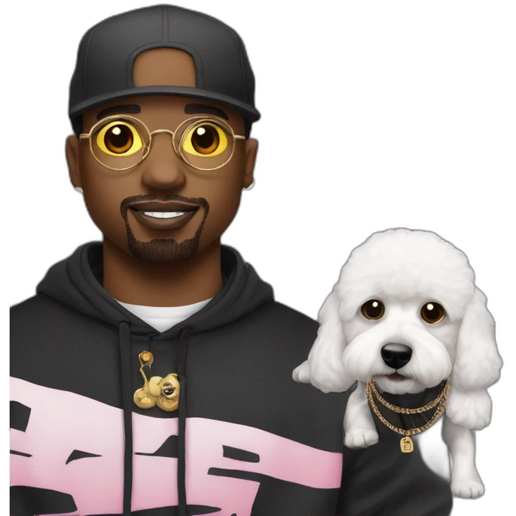 rappers whit bichon emoji
