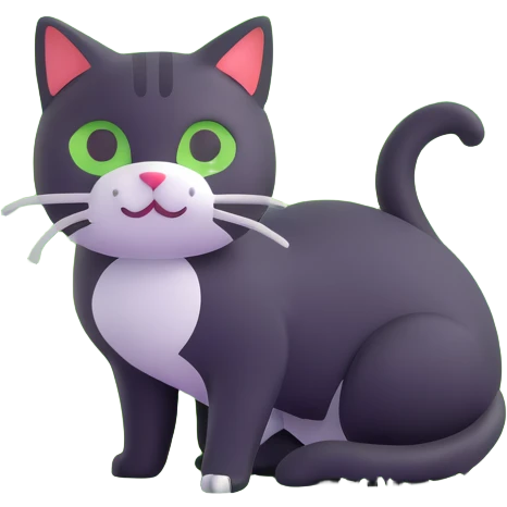 cat on a green meadow with mountains, Switzerland emoji