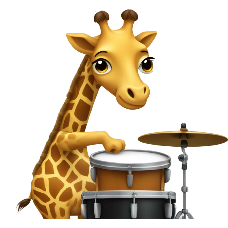 giraffe playing drums emoji