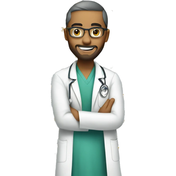 The Muslim doctor is in a hurry emoji