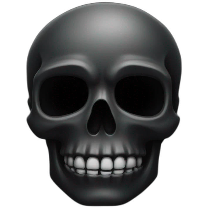 black skull emoji