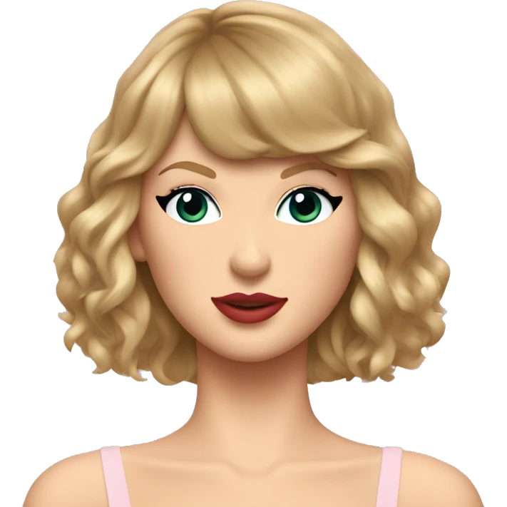taylor swift in lover bodysuit emoji