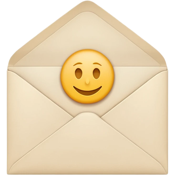 A simple emoji-style icon of a white manila envelope with subtle paper texture, clean edges, and a small graduation NUMBER  2022-photo icon on the front, graduation icon  emoji