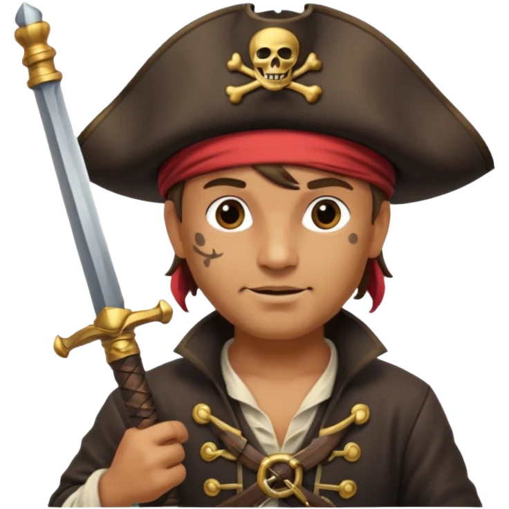pirate sur son bateau emoji