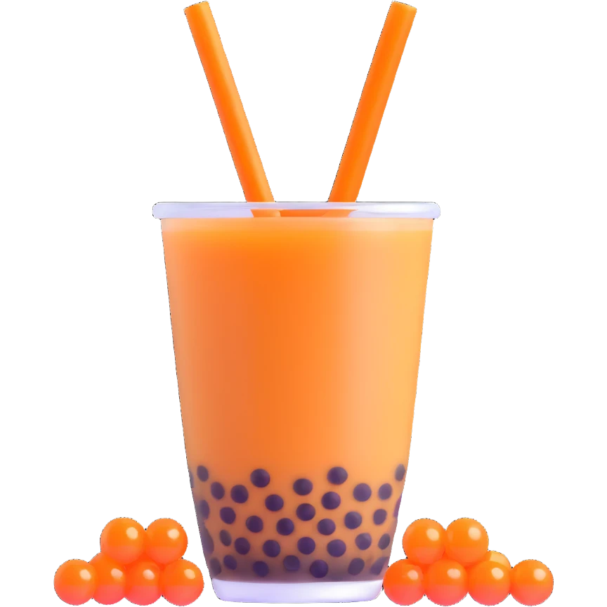 Bubble tea with tapioca pearls emoji