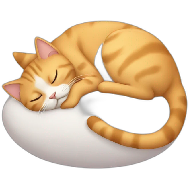 Sleeping cat emoji