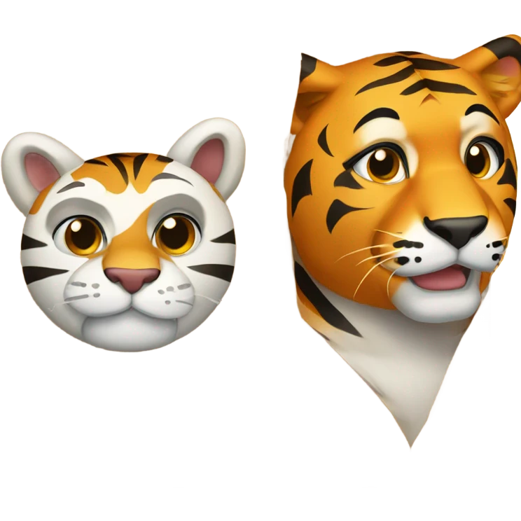 a box with toni with Tiger  emoji
