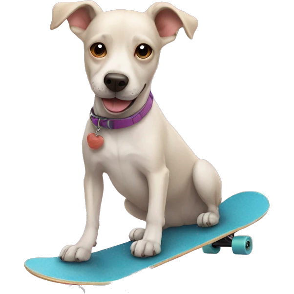 dog on a skateboard emoji