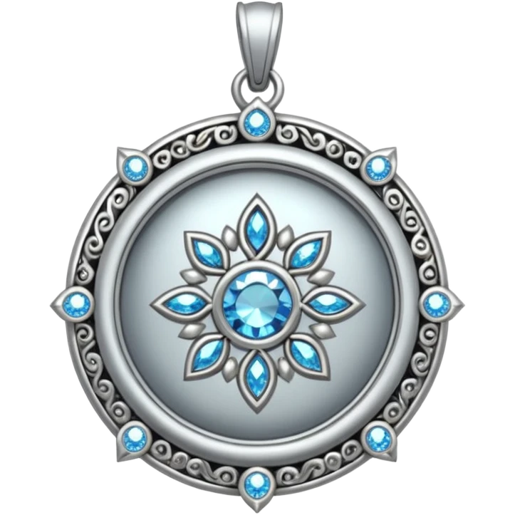 amulet pendant with sparkles emoji