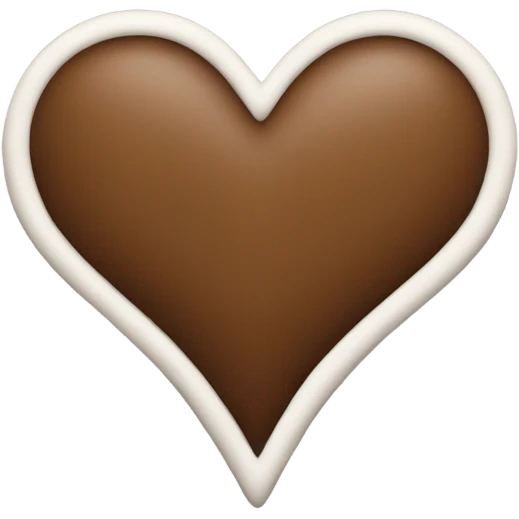 cloudy brown heart emoji