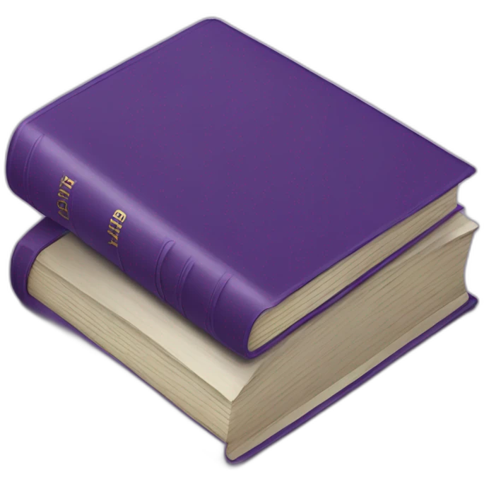 purple book with "CB" in the cover emoji