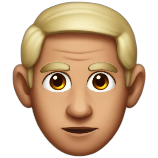 Horned Bibi Netanyahu with red skin emoji