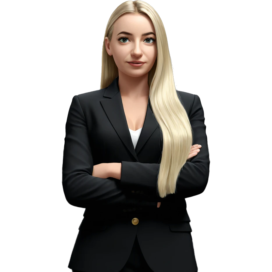 blonde girl in formal attire emoji