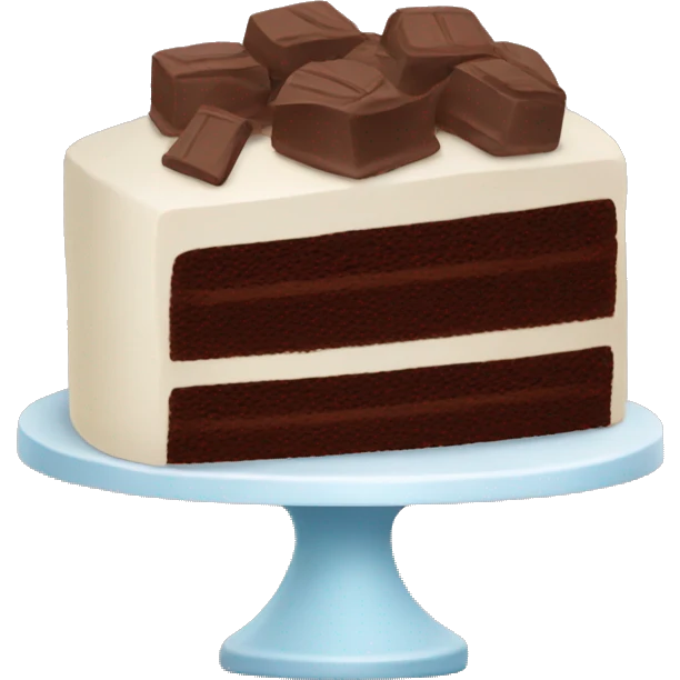 Chocolate cake emoji