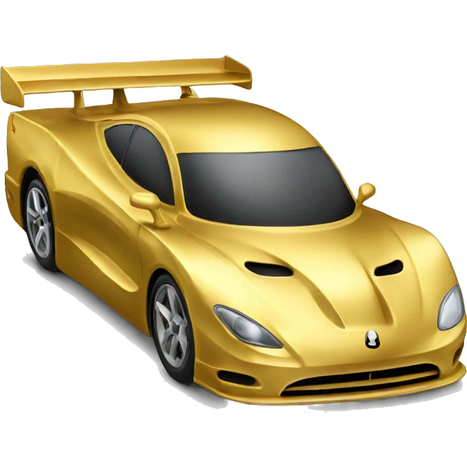 Golden race CAR emoji