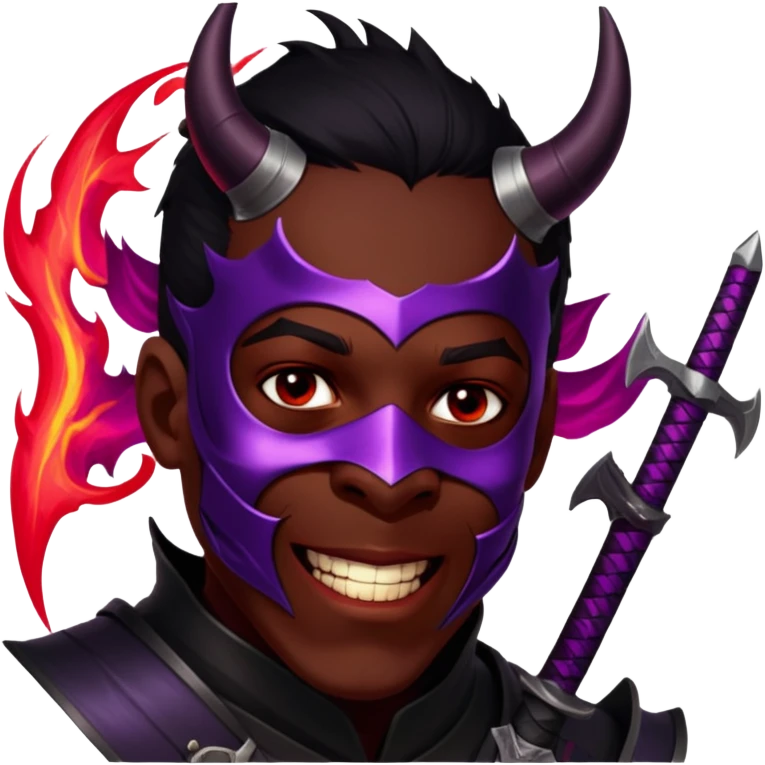 Demon-Horned Warrior emoji