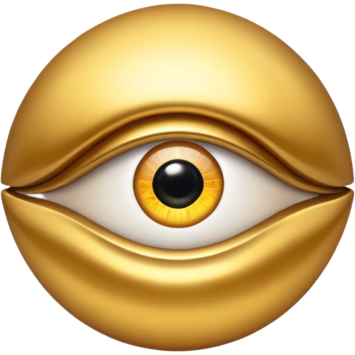 eye gold emoji